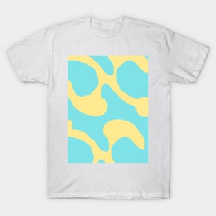 Abstract pattern baby blue swirl T-Shirt